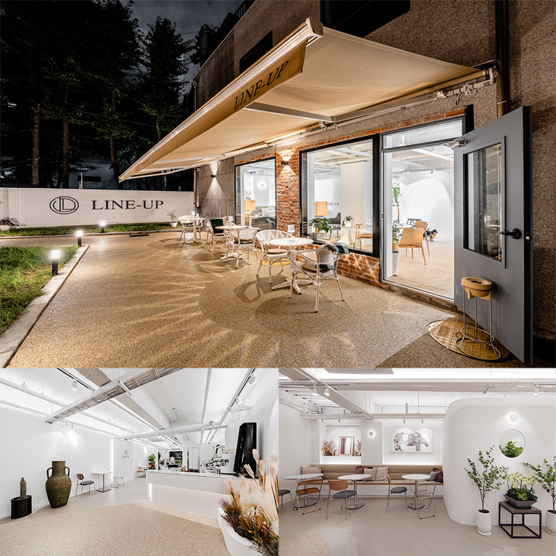 简约白色调的 Lineup Cafe-1