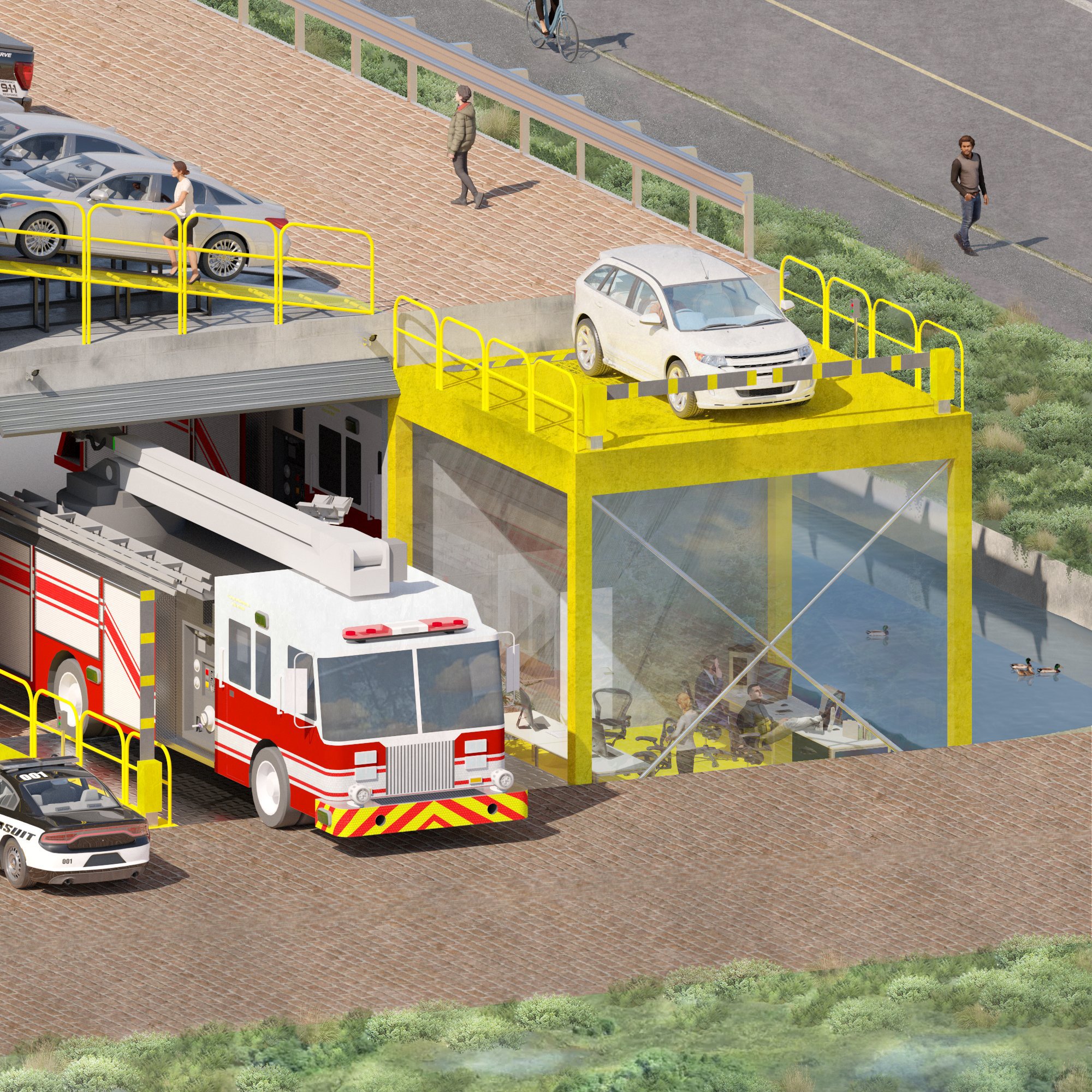 沃特敦警察与消防部门丨加拿大丨D'Arcy Jones Architects-8