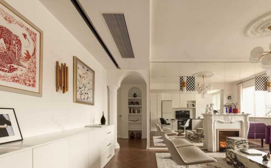 85㎡法式复古小家-31