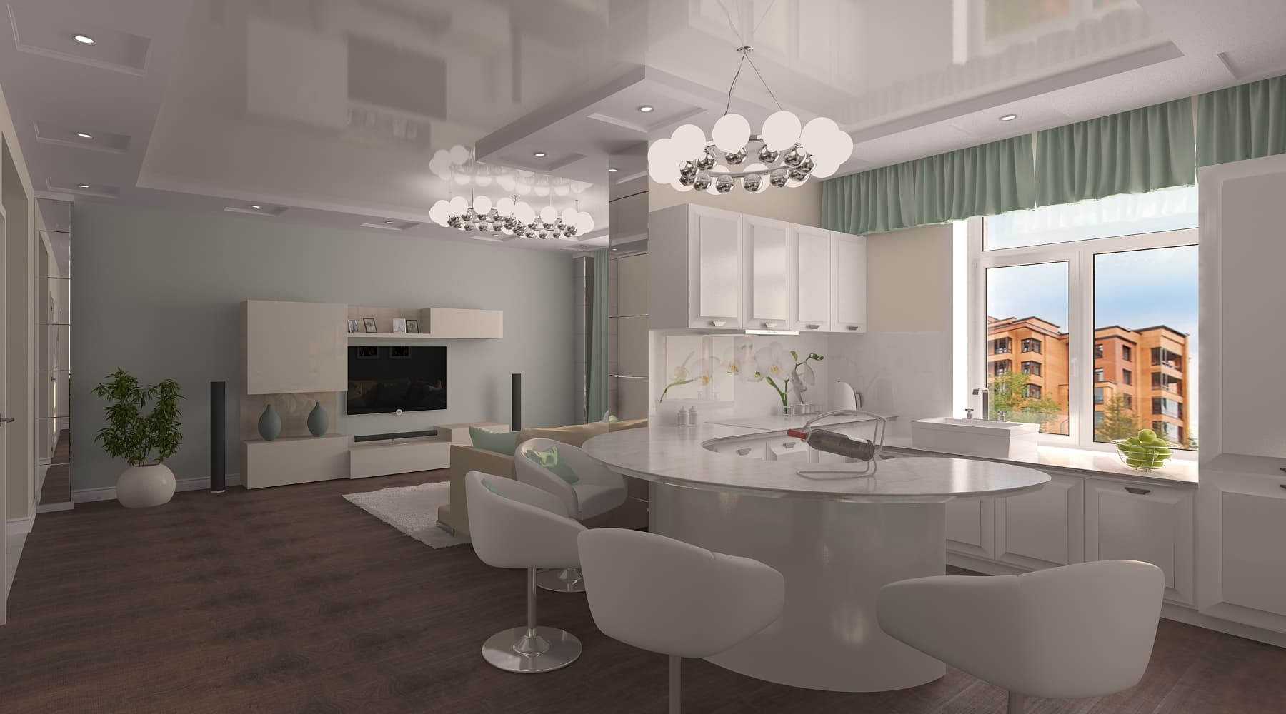 90平米Tiffany&Co风格公寓设计项目丨俄罗斯新西伯利亚丨BRERA gruppo-12