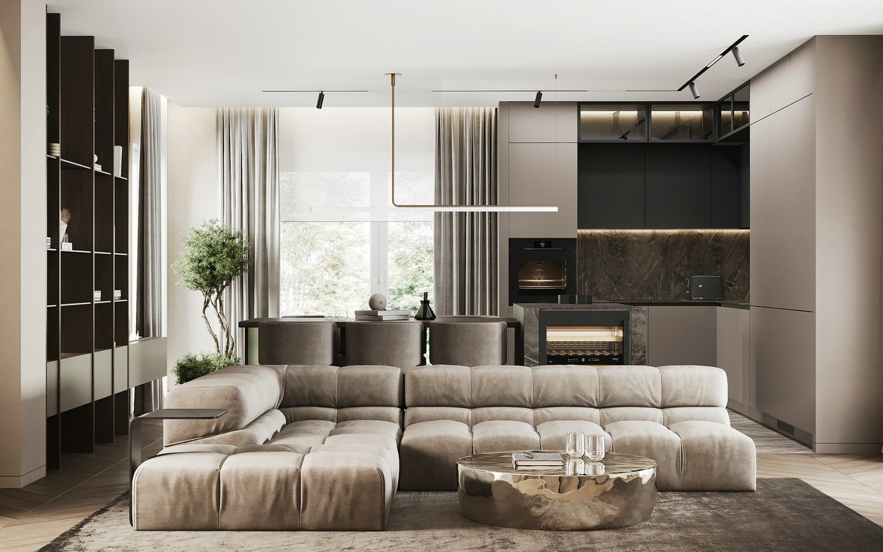 105㎡简约风住宅设计-0