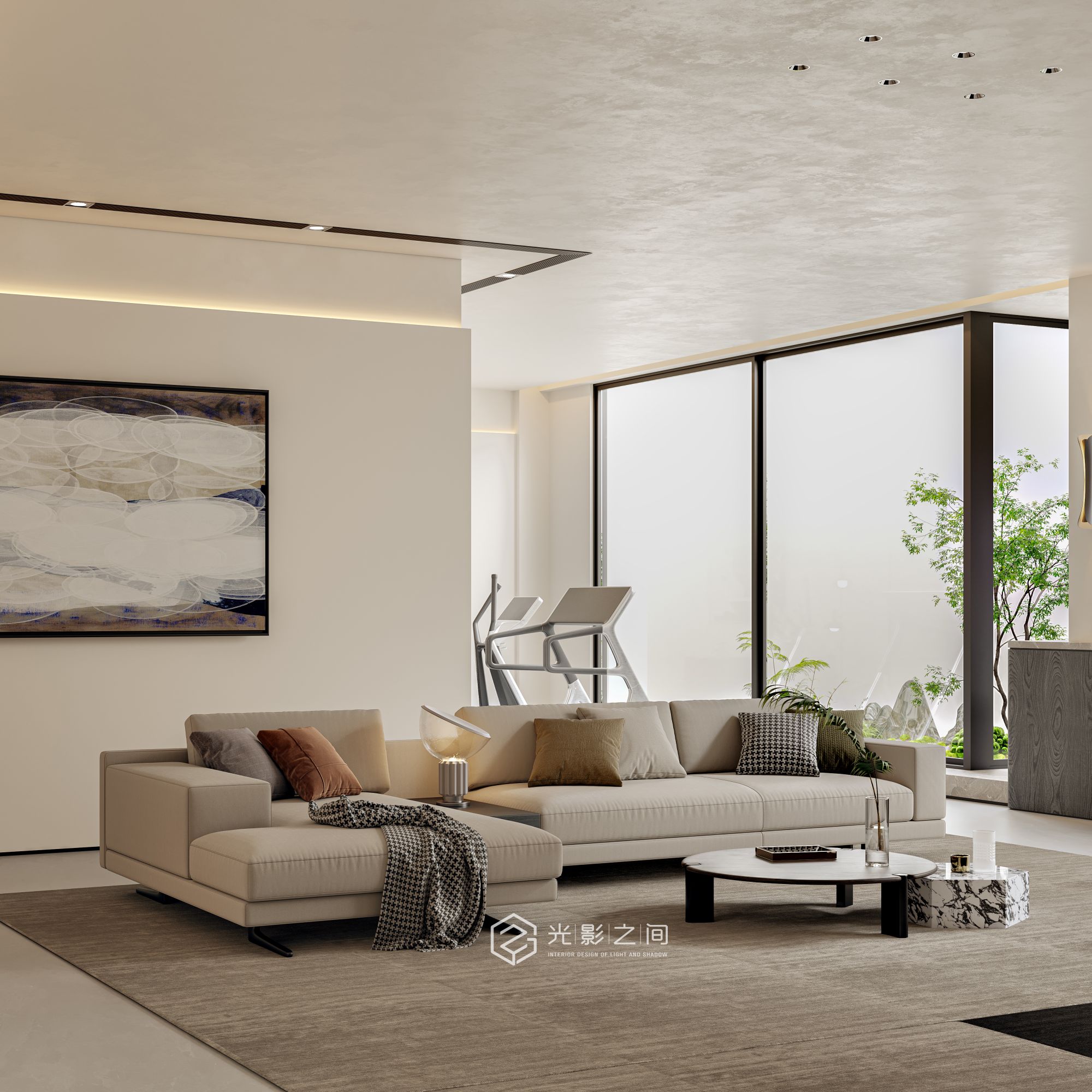 效果图|别墅里的空间设计表现-17