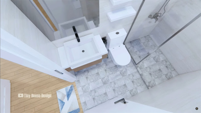 7·5 · 8 m现代两居室房屋设计及详细规划-17