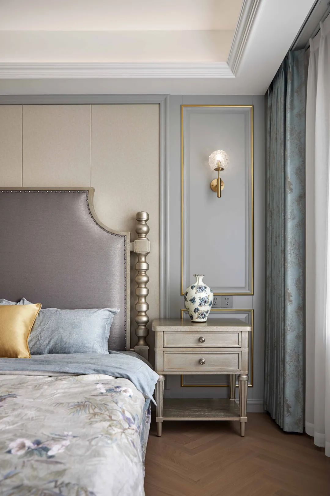 绿地观堂美式轻奢四居室丨中国宁波丨申远空间设计-20