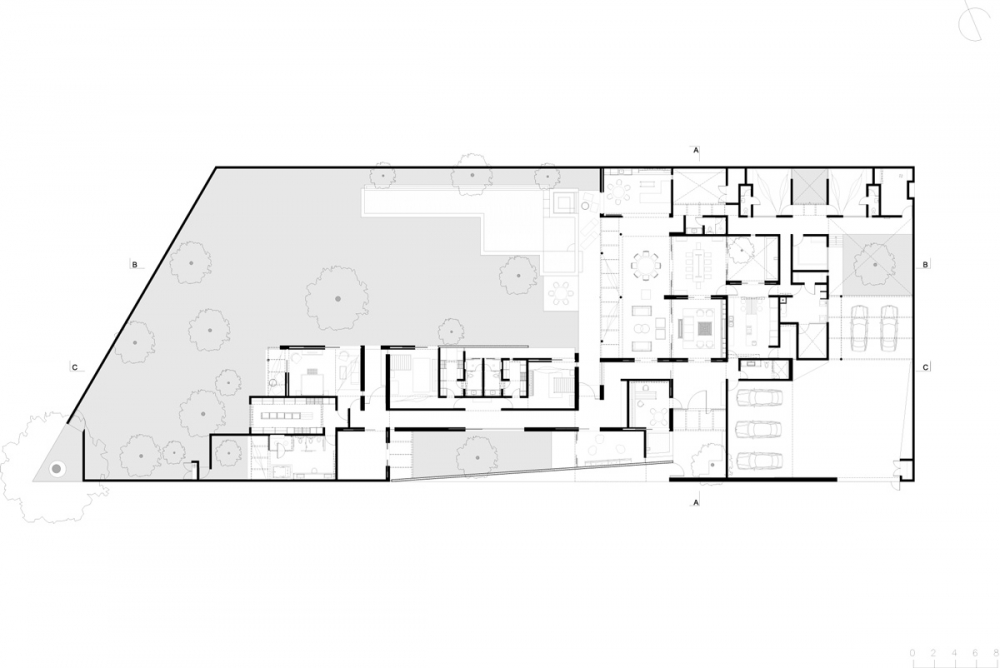 豪华别墅 现代风格[别墅] 王+ GD建筑师configures拉腊因河流阶地在他们的房子-10