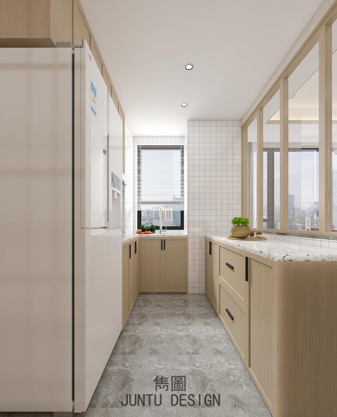 广州南沙碧珑湾 115m²日式原木风家居设计丨中国广州-12