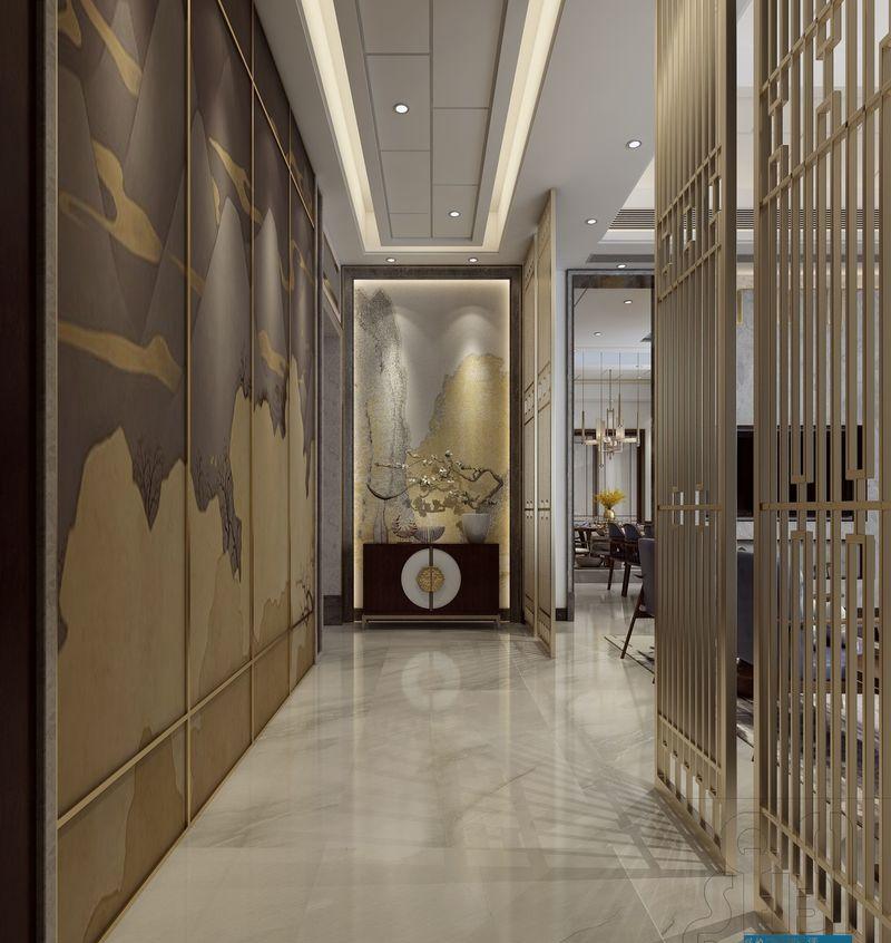 轻奢东方美学 双拼别墅设计展现传统与现代融合魅力-2