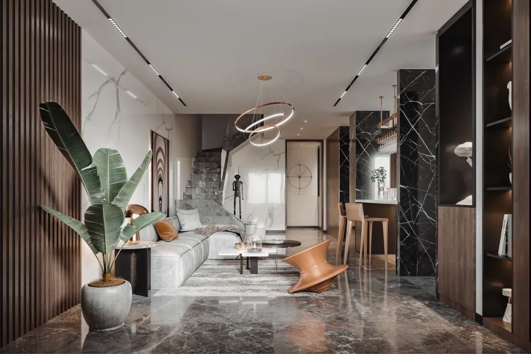 《意美•拾光》 | 极简轻奢,咖色系的四口之家-15