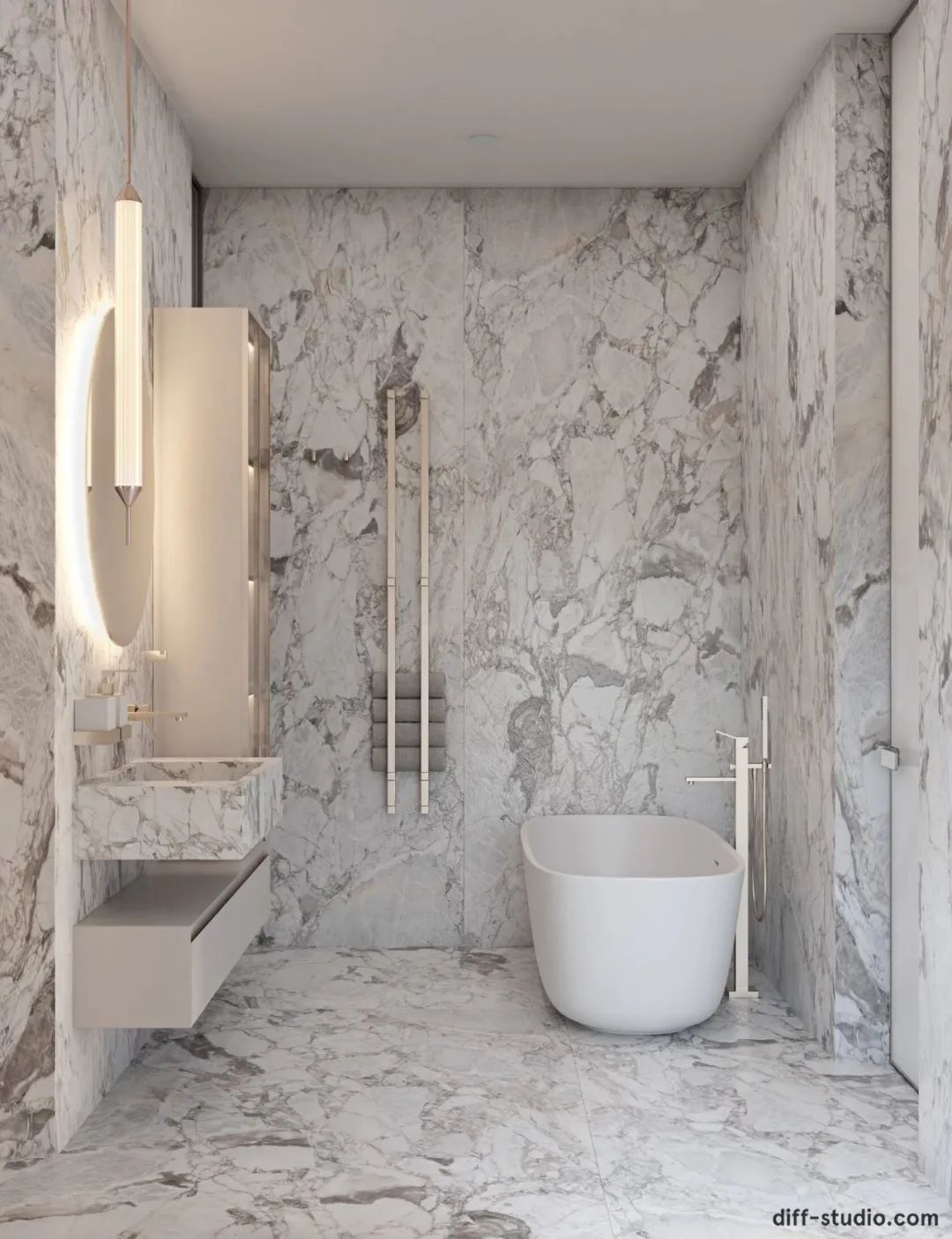 乌克兰基辅 1600㎡新古典奢华大宅丨Diff.Studio-78