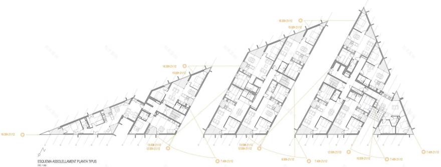 72 套社会住房单元丨西班牙巴塞罗那-34