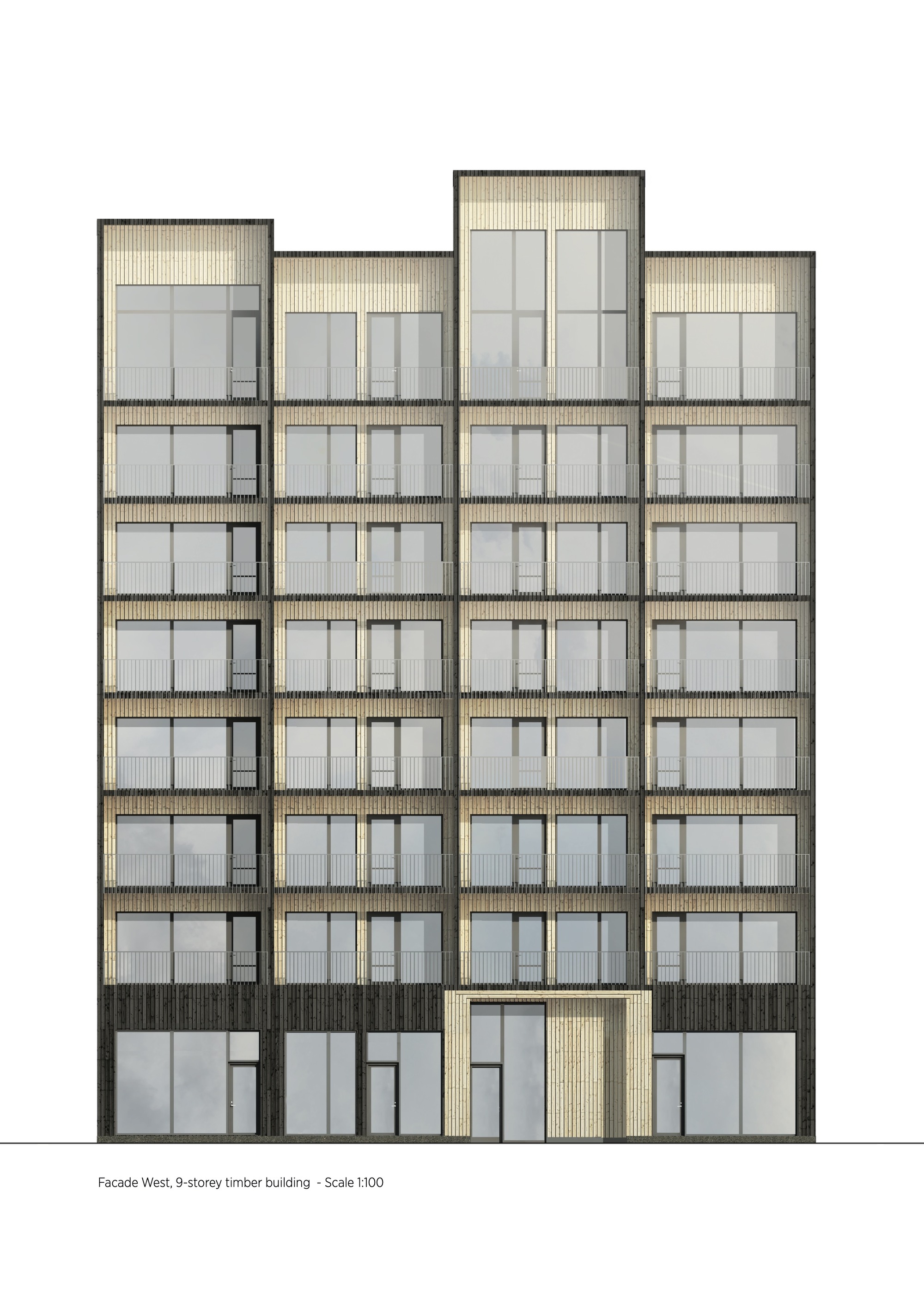 Kajstaden Tall Timber Building / C.F. Møller Architects-45