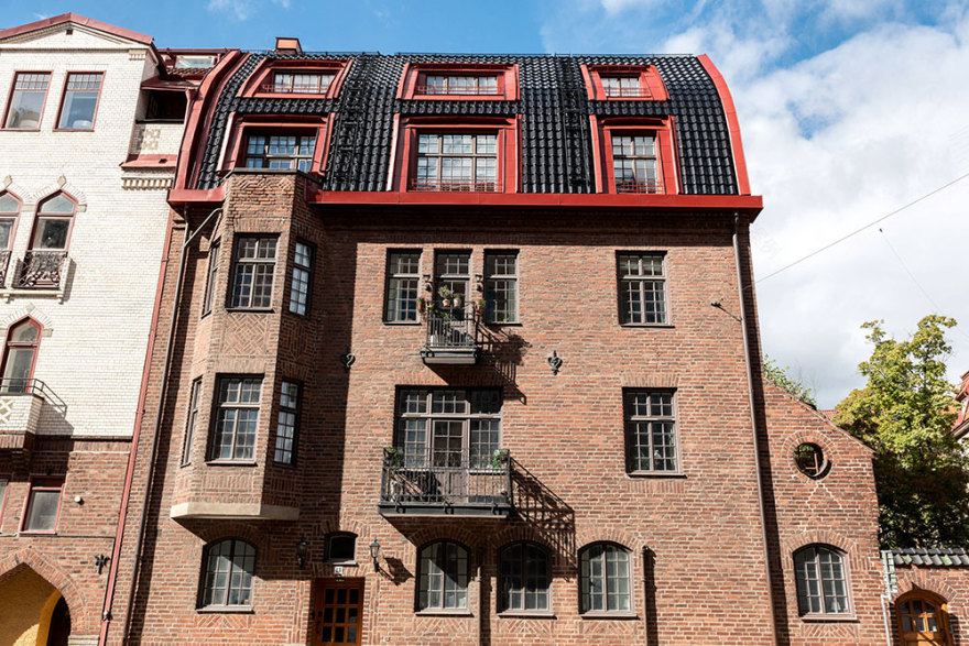 斯德哥尔摩小公寓 | 精致设计,大阳台与教堂美景-21