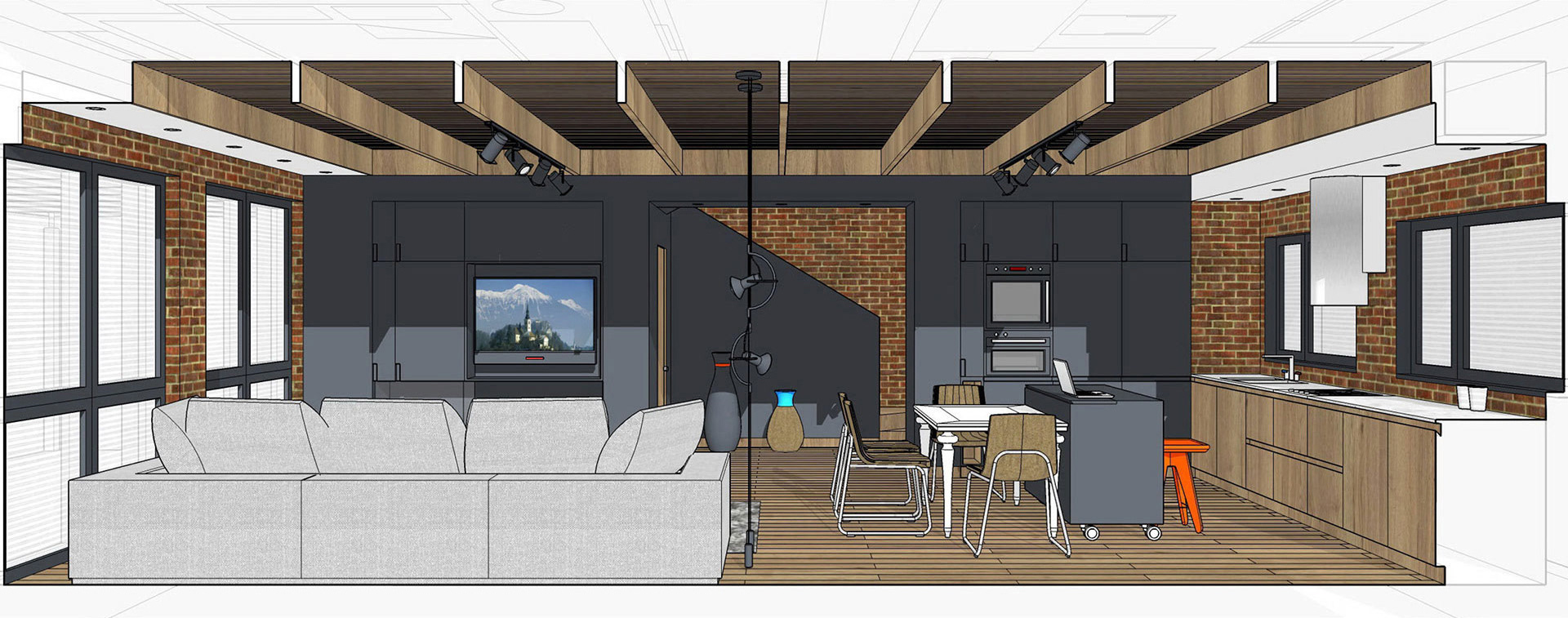 Portfolio. Interiors. Architecture of buildings.-102