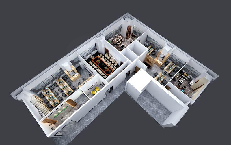 广州市艺助春雨慈善基金会现代简约办公室设计-10