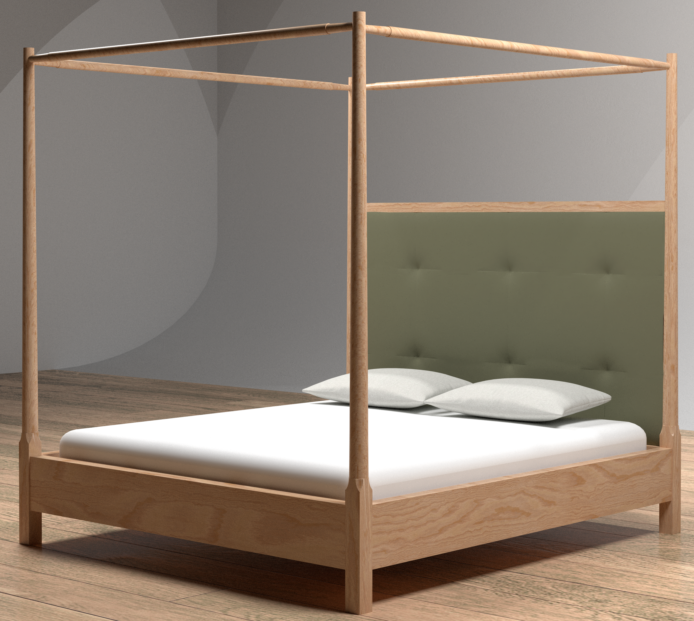 Cabinets and canopy bed-2