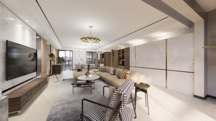 青云阙 188㎡软装设计丨堇尚悦设计-11