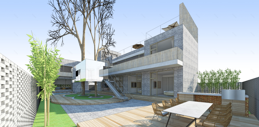 青砖与竹民宿设计丨中国北京-10