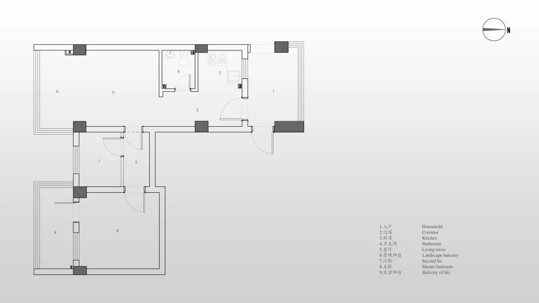 广州东河苑 60㎡现代简约家居设计丨中国广州丨奕米設計工作室-9