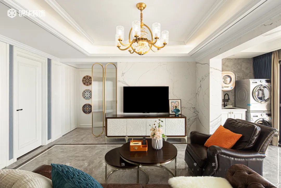 揽江府美式轻奢三室两厅丨锦华装饰-21