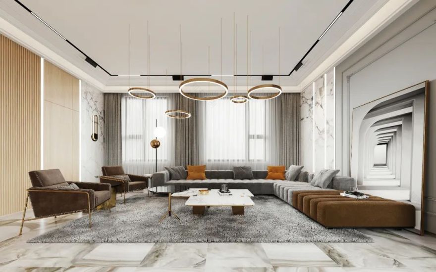 昆明滇池 ONE·伊顿庄园 500㎡别墅 极简现代轻奢设计-41