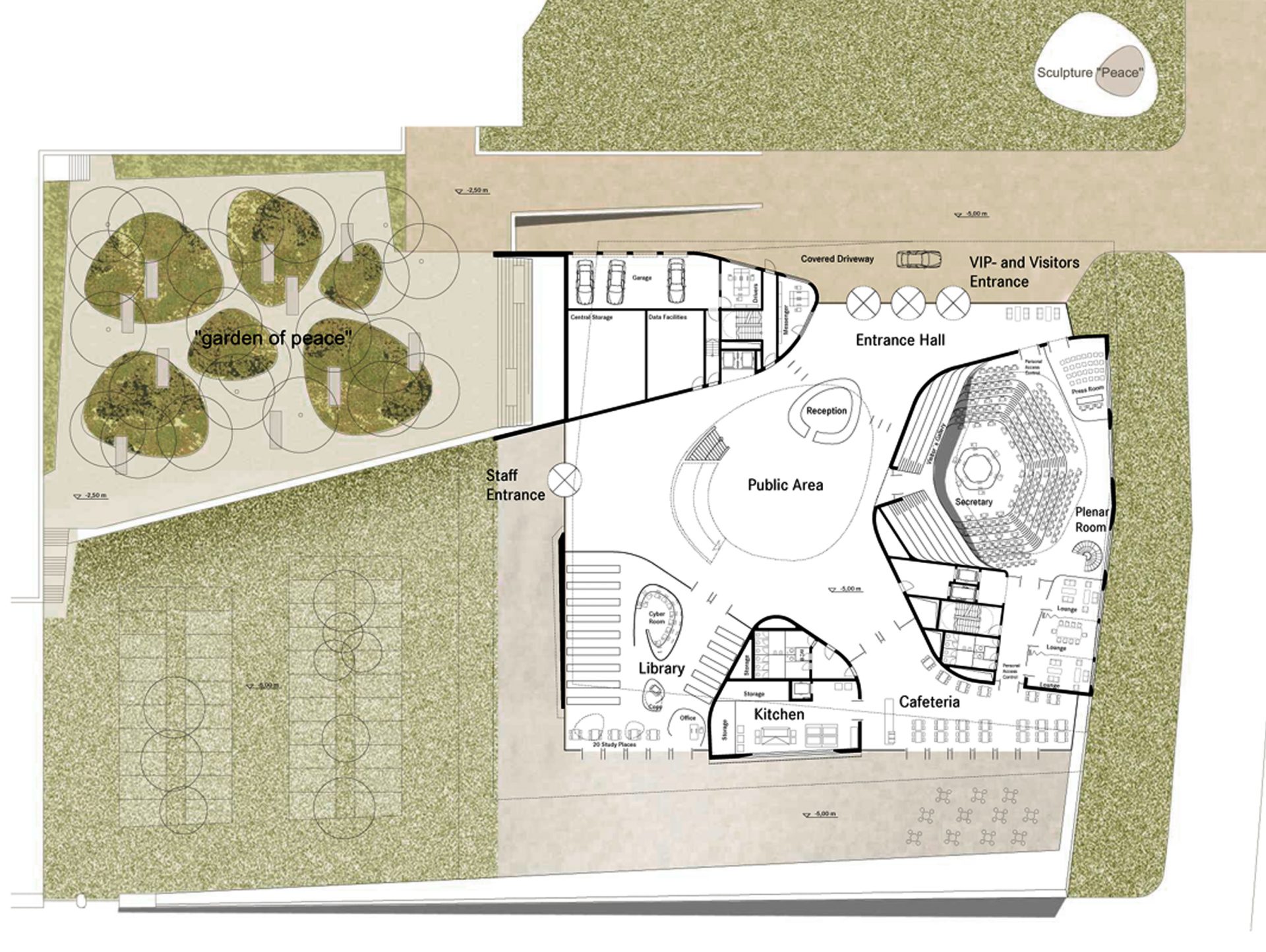 非洲联盟和平与安全大楼丨埃塞俄比亚亚的斯亚贝巴丨柏林Hascher Jehle Architektur-5