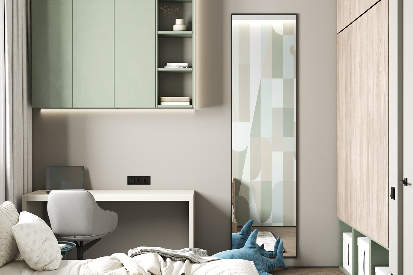 74.8㎡灰色系公寓设计 既精致又舒适-9