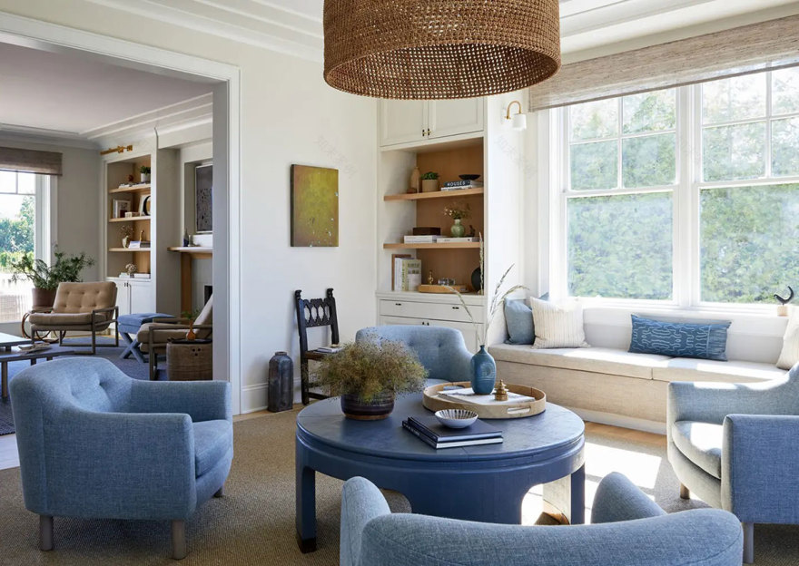 新泽西湖畔别墅 | 宁静优雅的美式设计-1