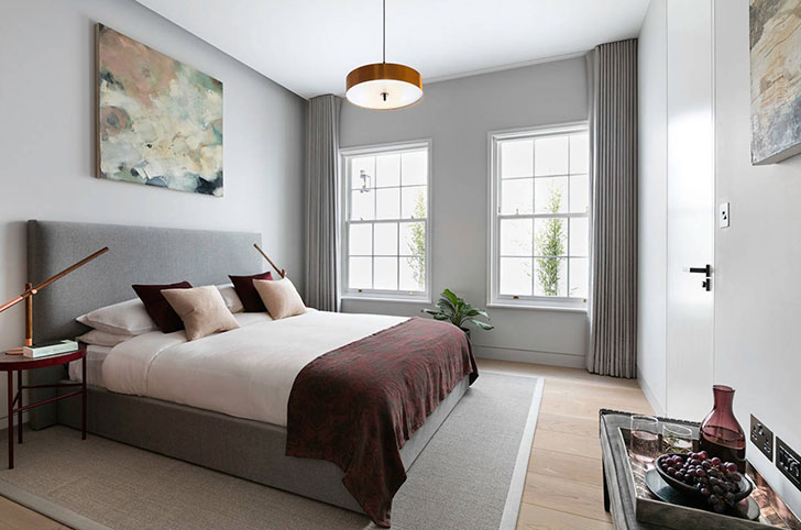 伦敦现代简约风格联排别墅-15