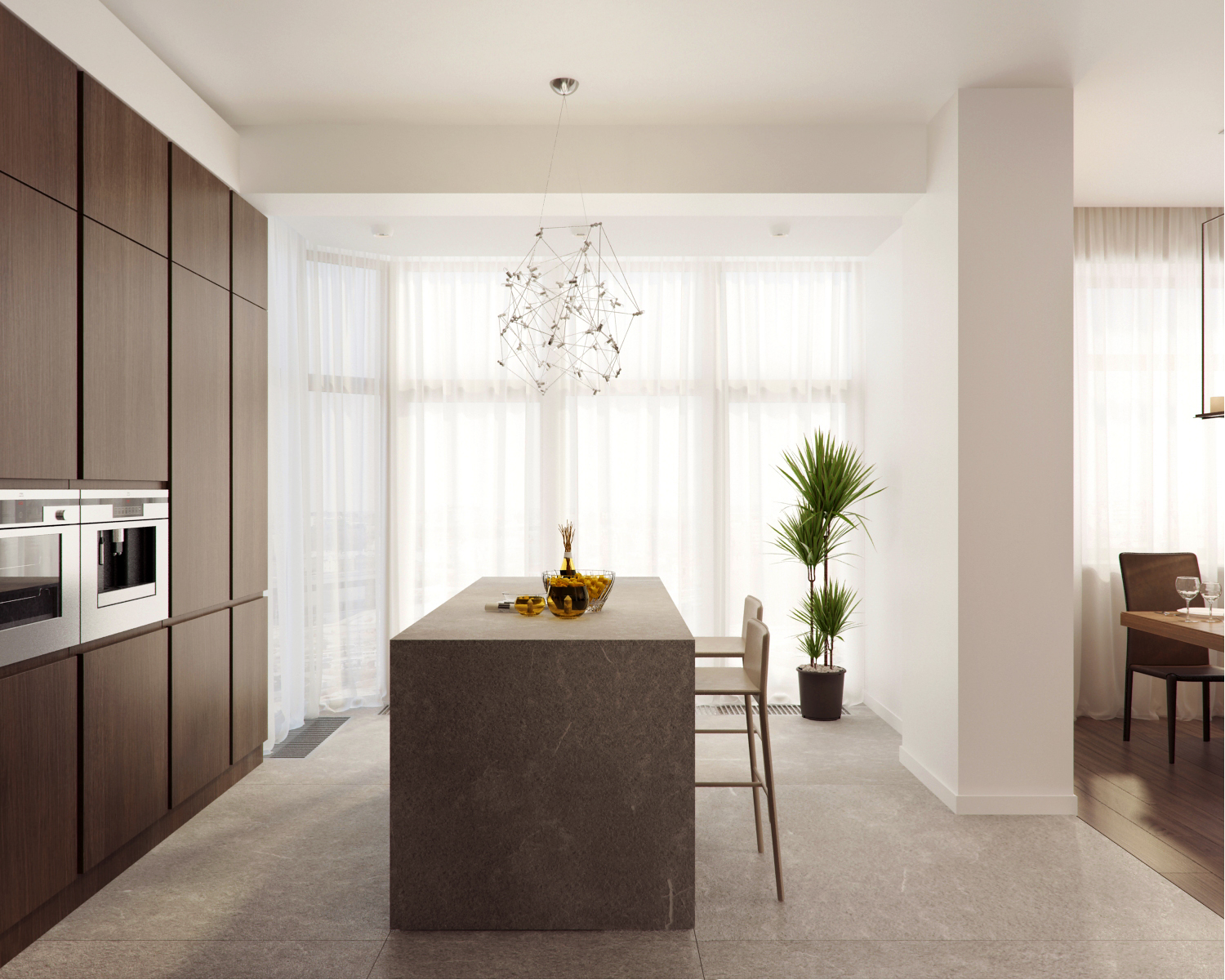 The interior of the apartment 140 m  in residential complex dominion Alexandra Fedorova-5