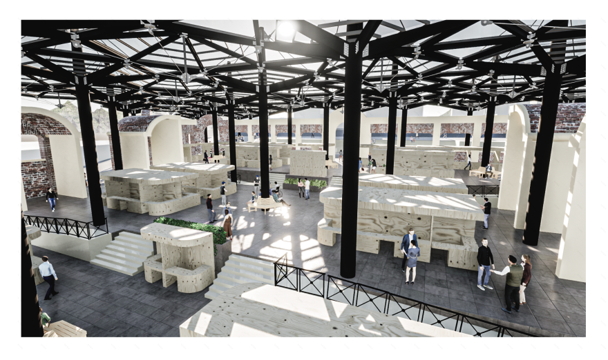 Mercado de las Cruces 广场市场屋顶设计丨哥伦比亚-38