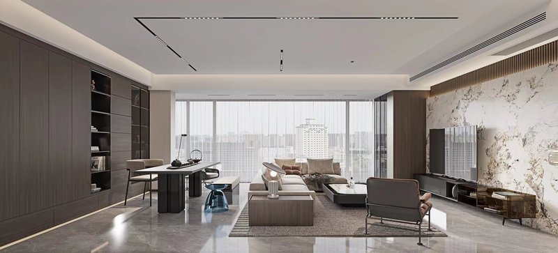 龙湖景粼天序二期现代轻奢风案例-9