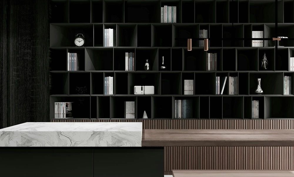 城市岛简约住宅设计,黑白灰打造艺术空间-52