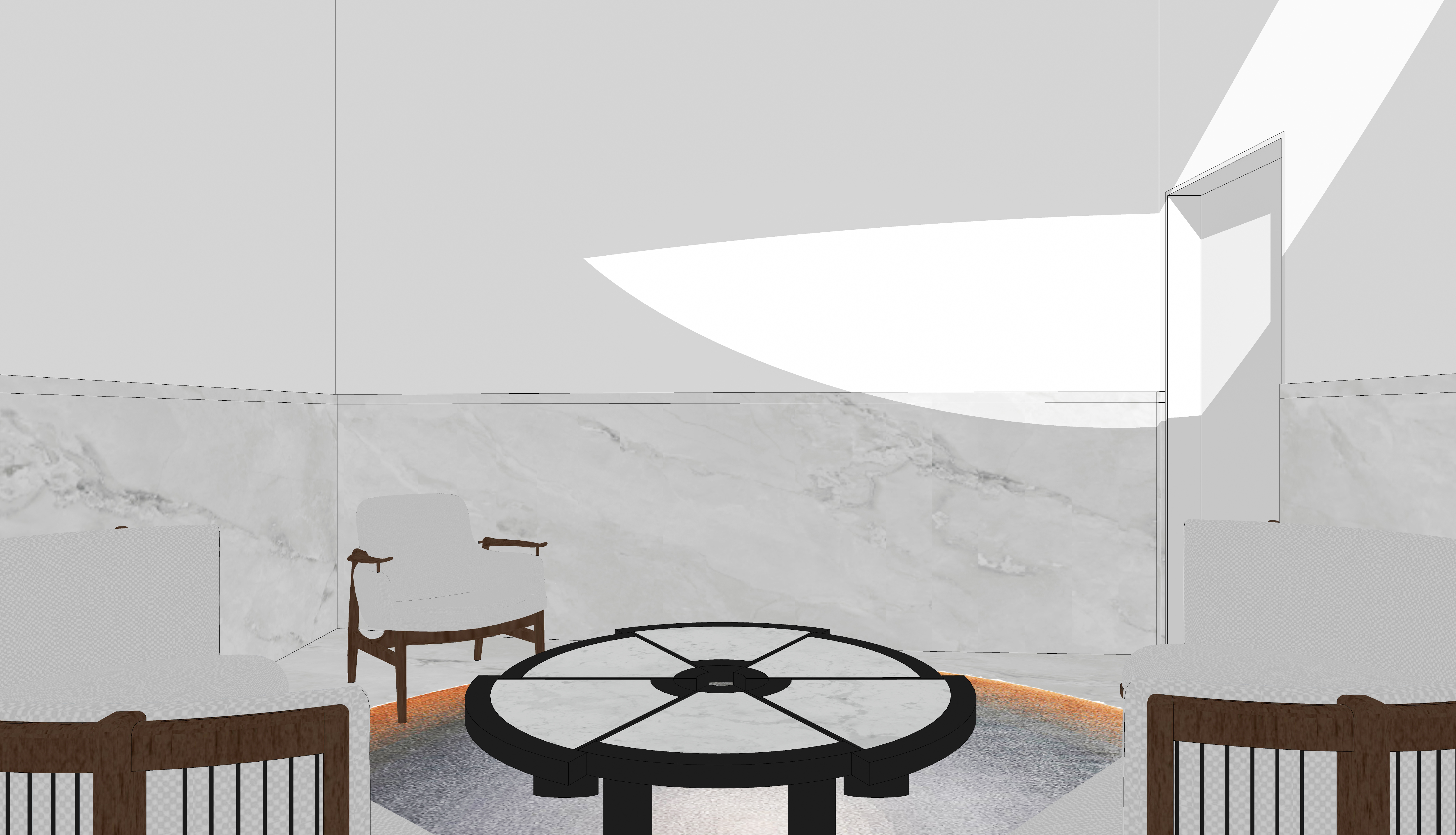 美术培训画室接待厅设计-22