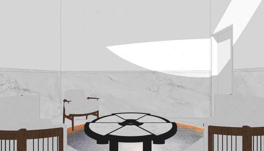 美术培训画室接待厅设计-22