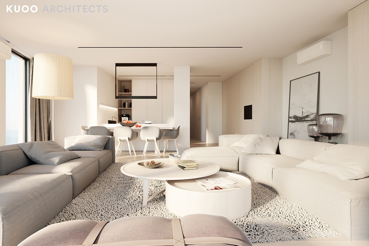 164m² 波兰极简主义海景度假公寓：KUOO ARCHITECTS-3