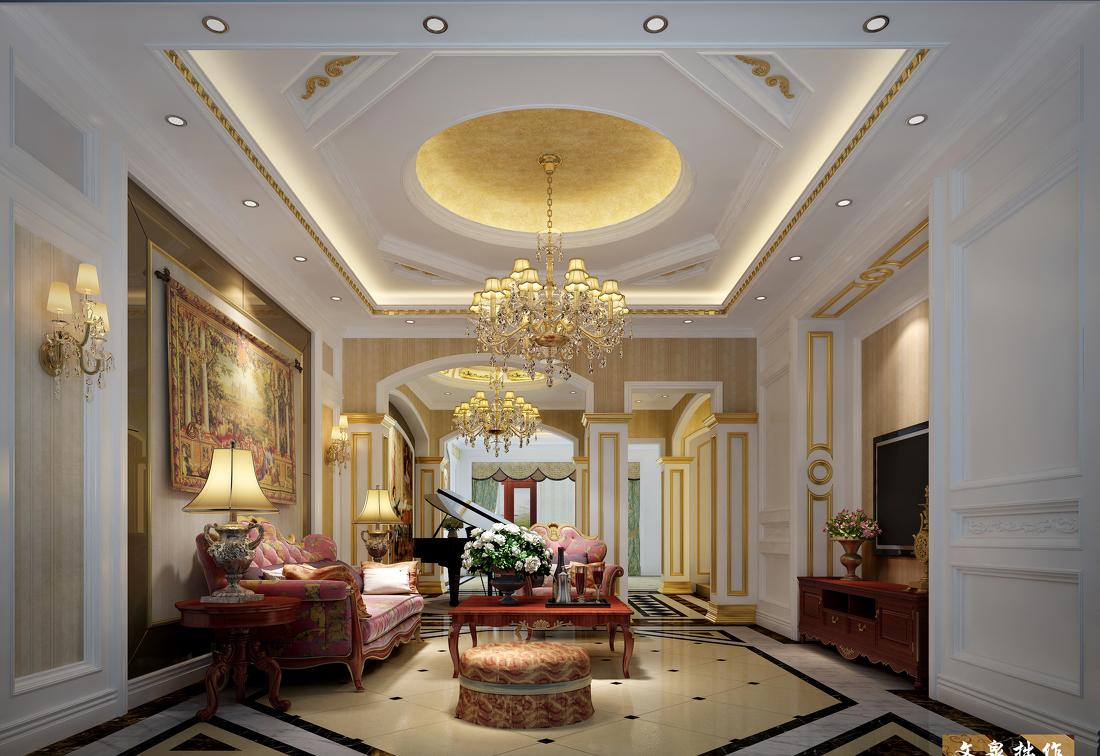 
欧式法式新中式别墅设计作品王文泉108 -5