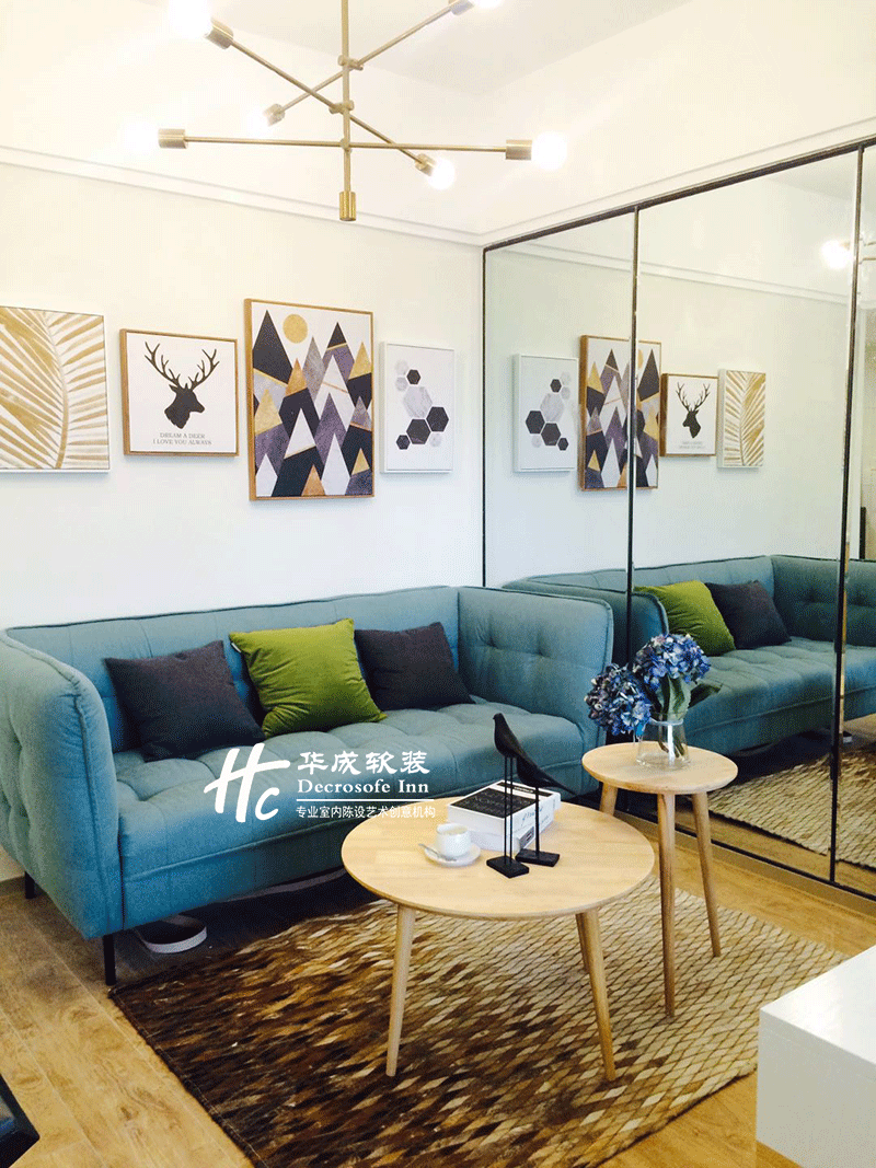 【华成美域设计】禧悦湾样板间F1-42㎡ 北海假日-13