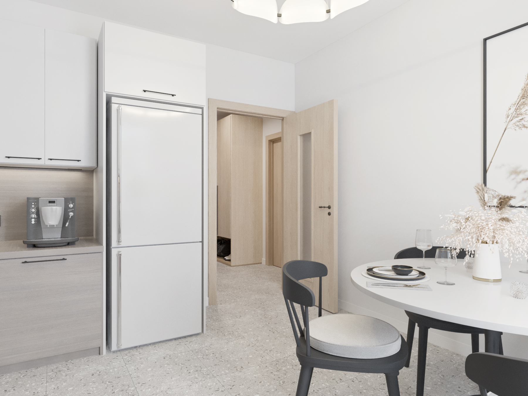 Interior design of apartment project 39m2 for rent.-13