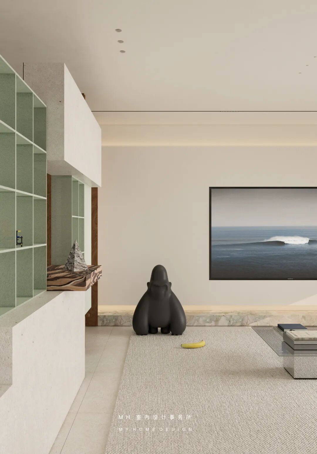 【首发】MH设计新作：自由·归属▏当代豪宅的极简艺术，让生活更有腔调-63