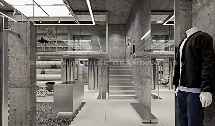 水泥和金属打造潮牌店?让 “叛逆” 与 “高级” 共存-30