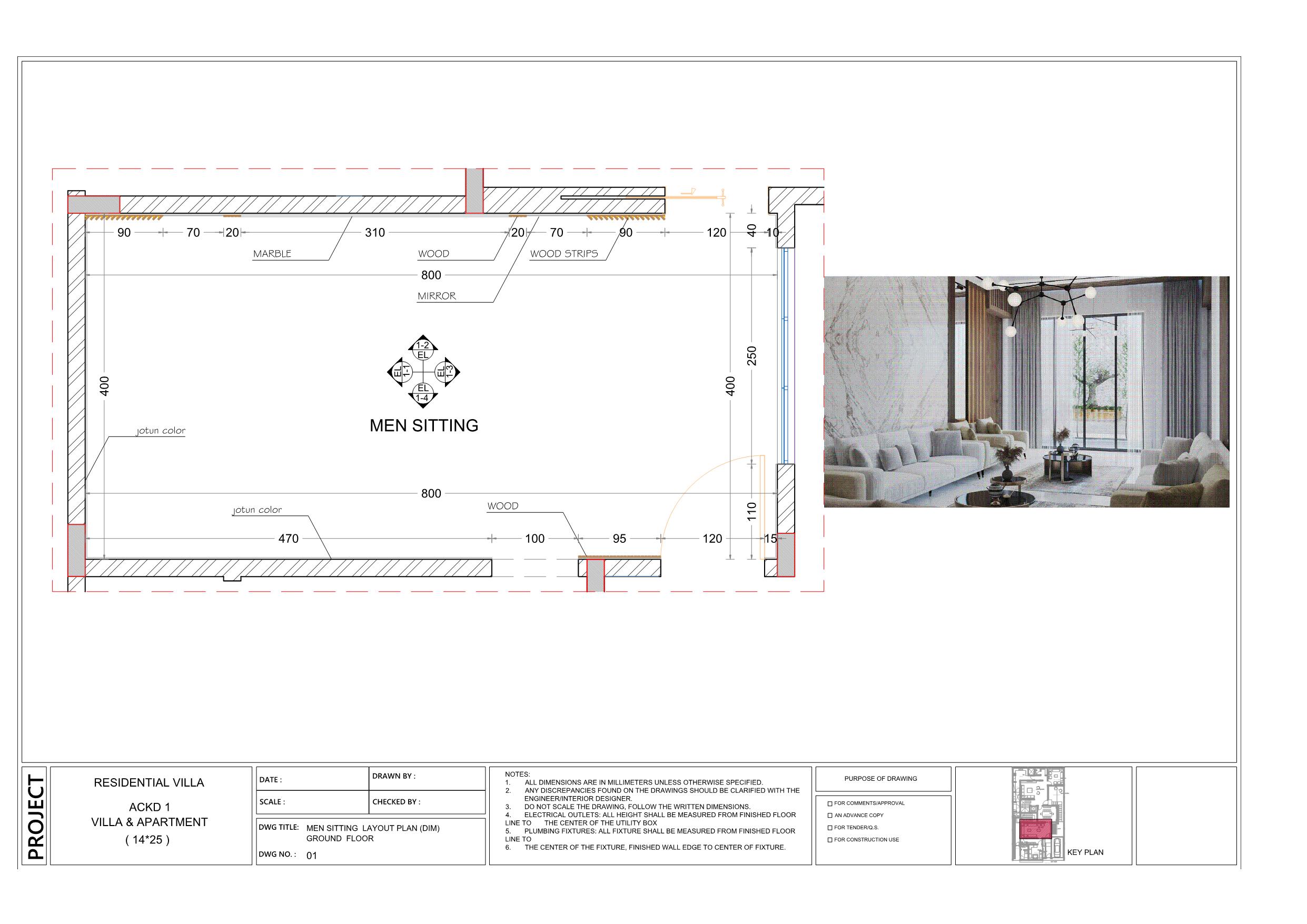 Men Sitting shopdrawing projecct-0