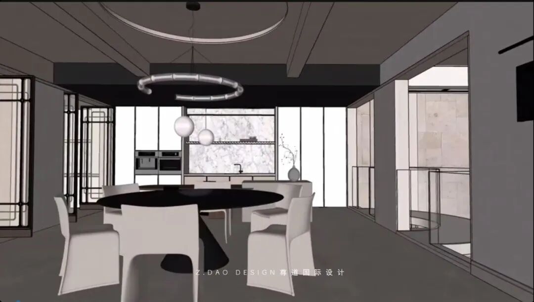 尊道新作|合肥『文一·塘溪津门』1000㎡折衷主义别墅，专治豪宅审美疲劳。-130