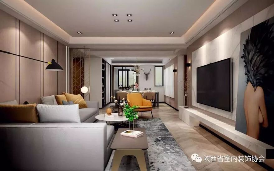 咸阳秦雅苑 | 梵高式黄色家居,温馨而活力-22