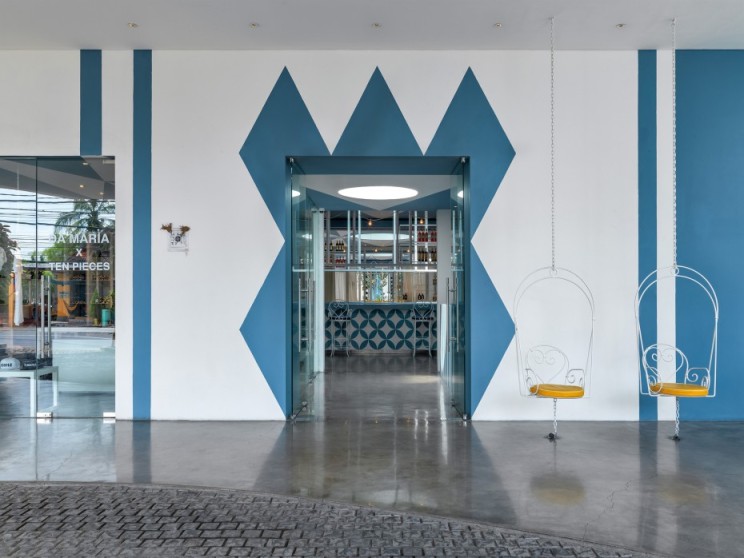 印尼 Da Maria 餐厅  现代餐饮空间诠释水磨石与金属之美-2