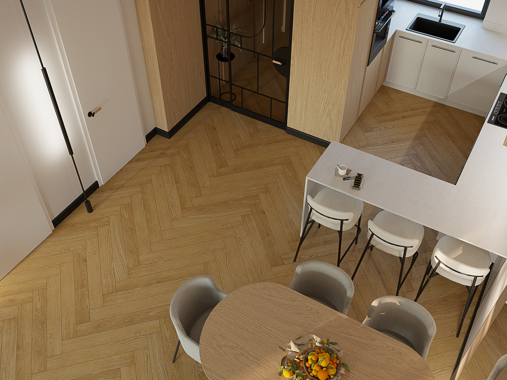 Modern, warm oasis.-7