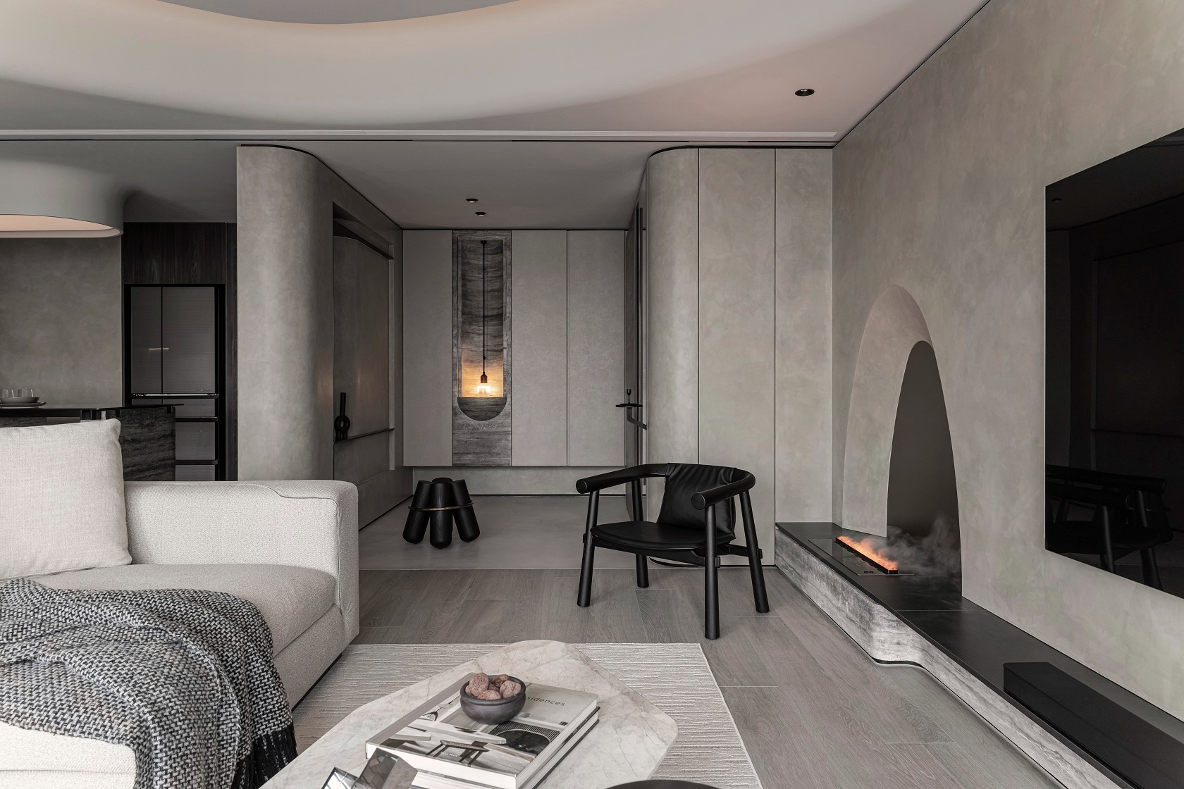 板材结合细腻工序,成就90平家的整体感丨中国台湾丨新澄设计-2