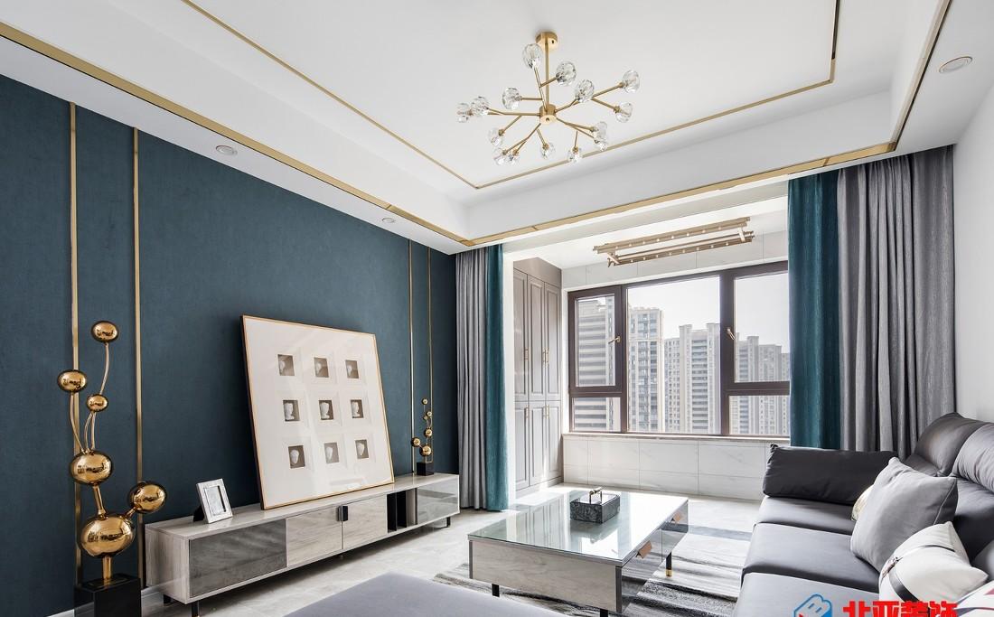 江苏北亚 108m²简约风家居设计，色彩搭配与空间统一和谐-0