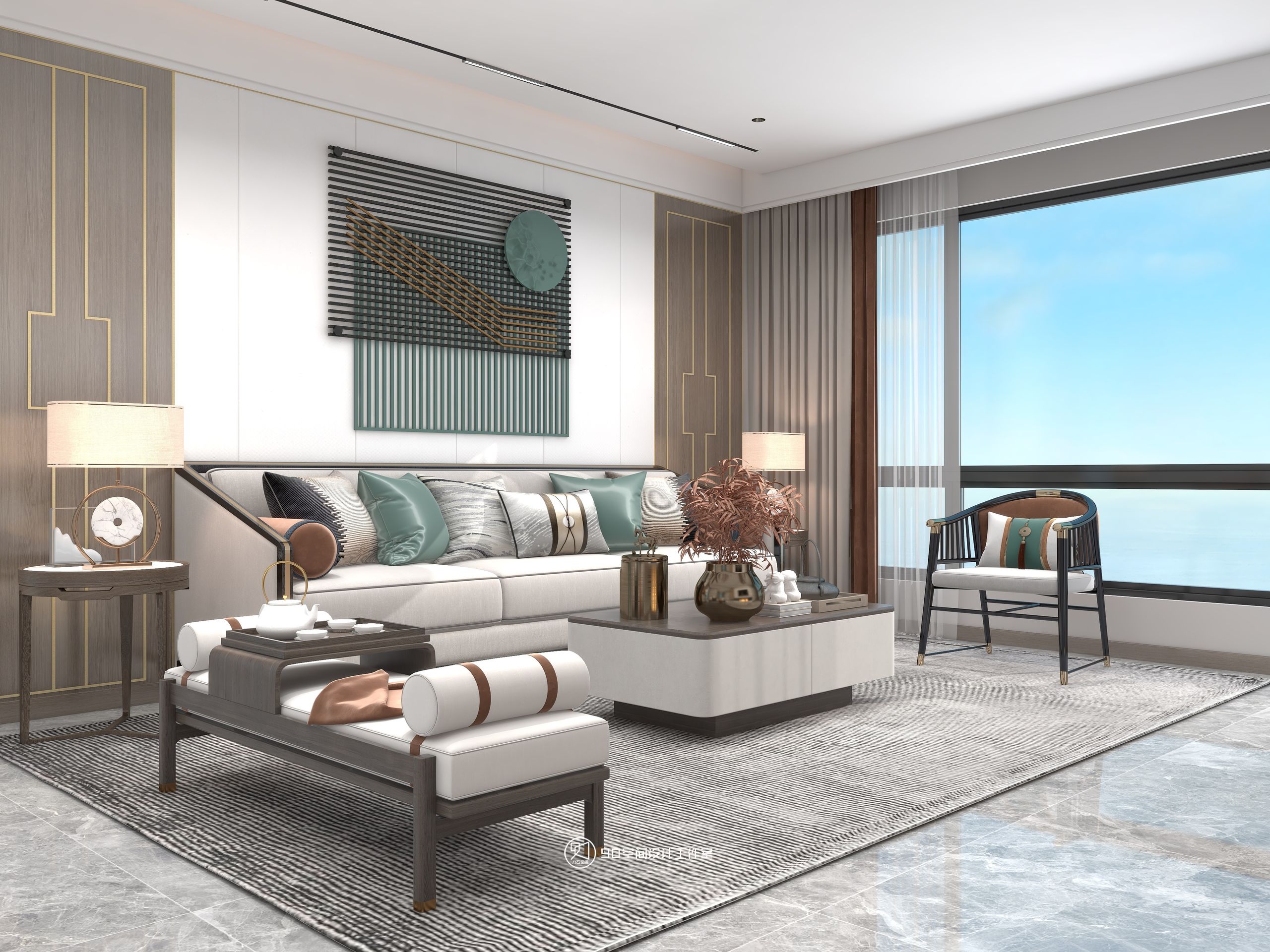 多情种新中式风格126 平方 4 室 2 厅 2 卫-7