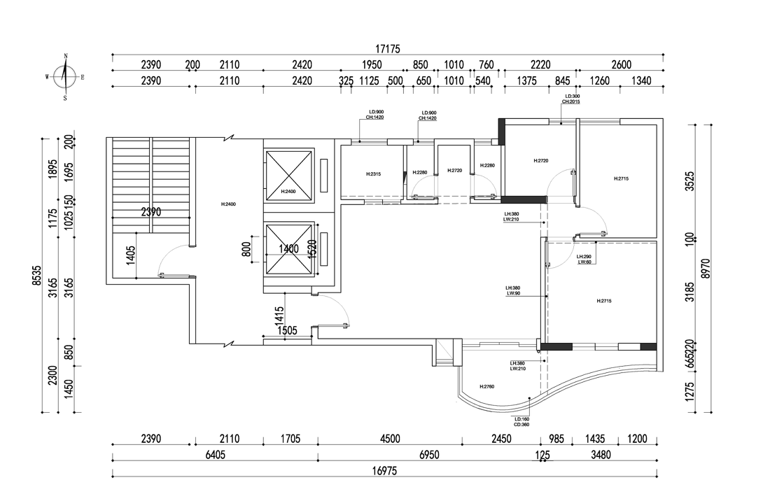 黑白灰手办小屋·80m²一居室改造丨中国广州-2