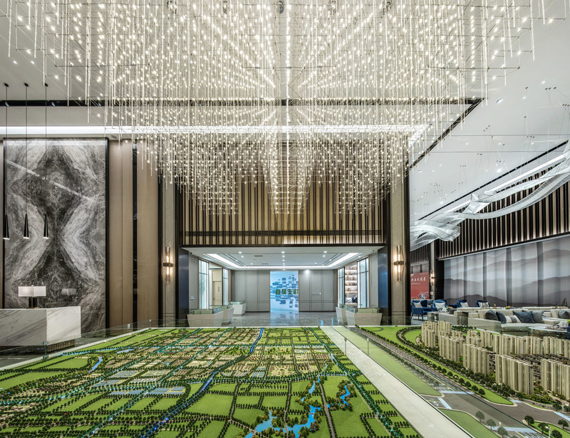 华夏郑州新郑孔雀城售楼处——摩登东方的生态艺术空间-12